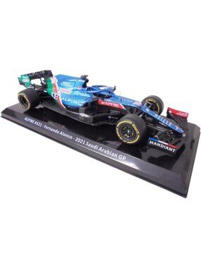 2021 Formula 1 Diecast Model Car - Alpine A521, Fernando Alonso, Saudi Arabia GP
